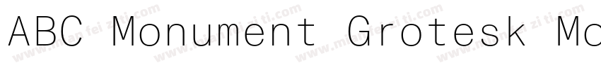 ABC Monument Grotesk Mono字体转换